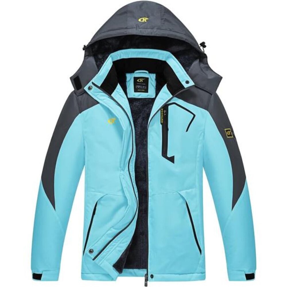 Women's Skiing Snowboarding Jackets Fleece Hood Mountain Snow Coat